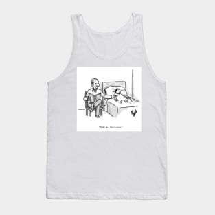 Classic Father Son Storytelling Cartoon Tank Top